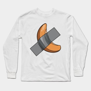 Peach stuck on with some duct tape Long Sleeve T-Shirt